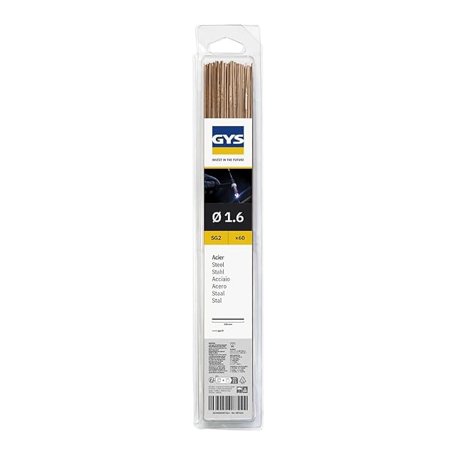 GYS bacchette TIG acciaio Ø 1,6 × 330 mm, fotografia del prodotto