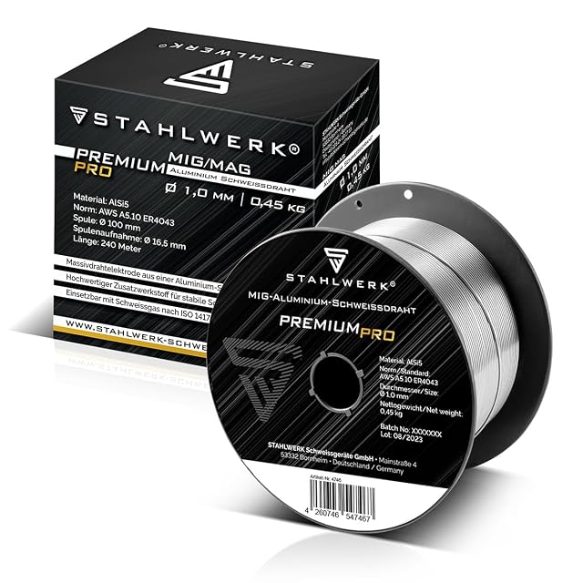 STAHLWERK ER4043 (AlSi5) Ø 1,0 mm, 0,45 kg, fotografia del prodotto