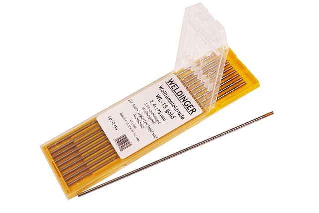 WELDINGER WL-15 dorato Ø 2,4 × 175 mm, 10 pezzi, fotografia del prodotto